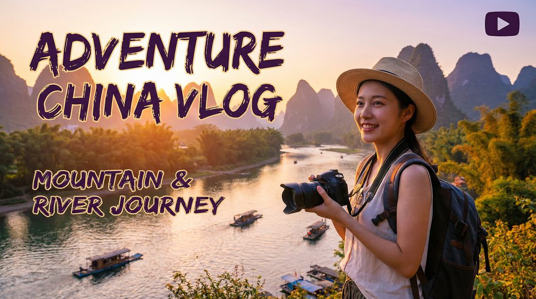 眼镜学生妹旅行VLOG视频